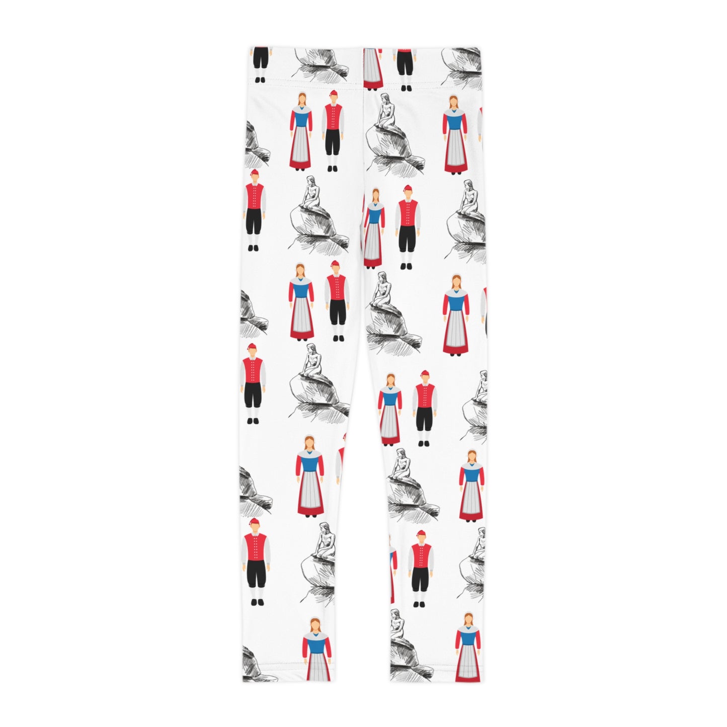 Kimballton, IA Folk Dancing - Kids Leggings (AOP)