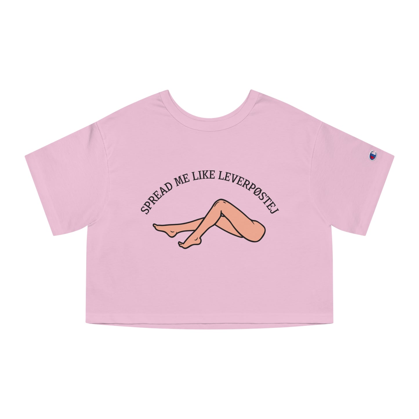 Spread Me Like Leverpøstej Champion Women's Heritage Cropped T-Shirt