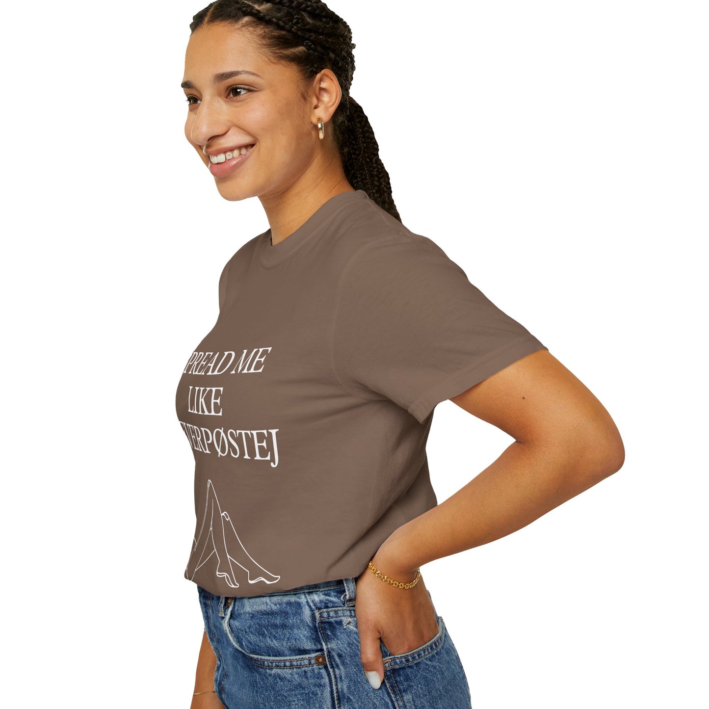 Spread Me Like Leverpøstej Unisex Garment-Dyed T-shirt