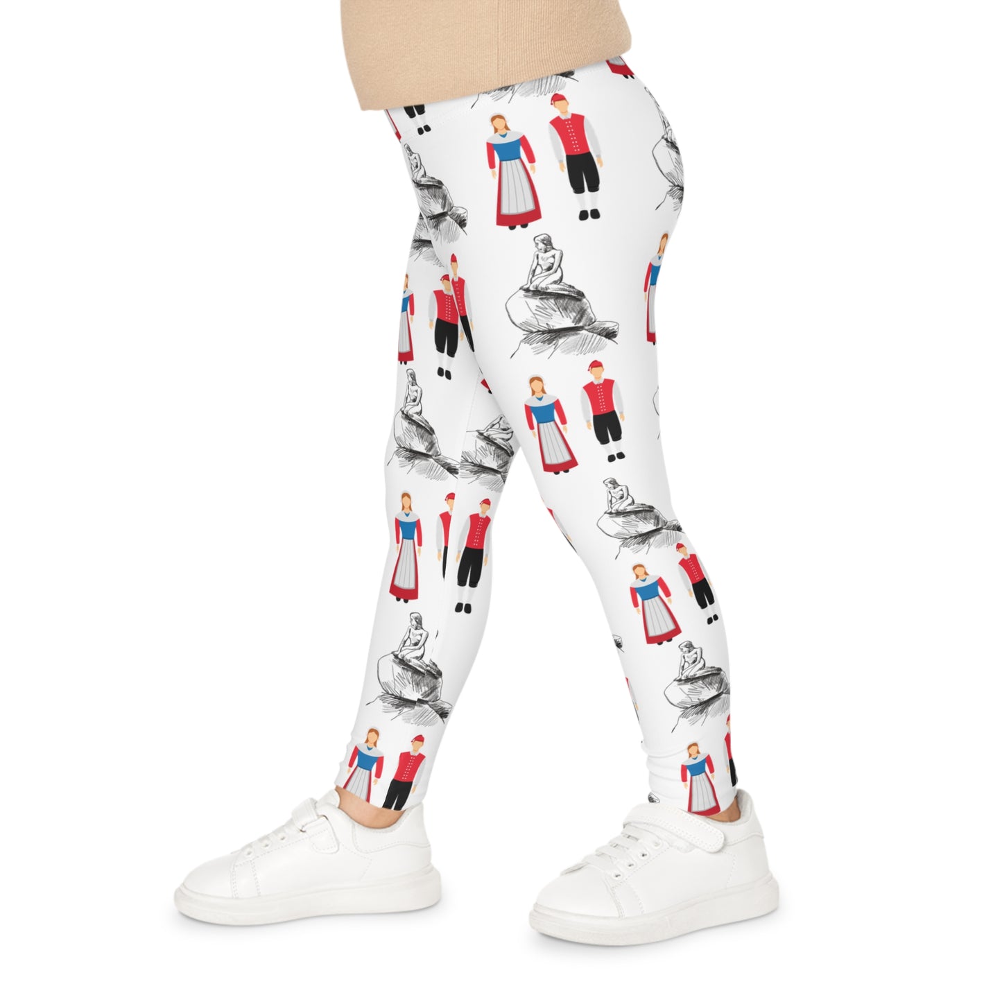 Kimballton, IA Folk Dancing - Kids Leggings (AOP)