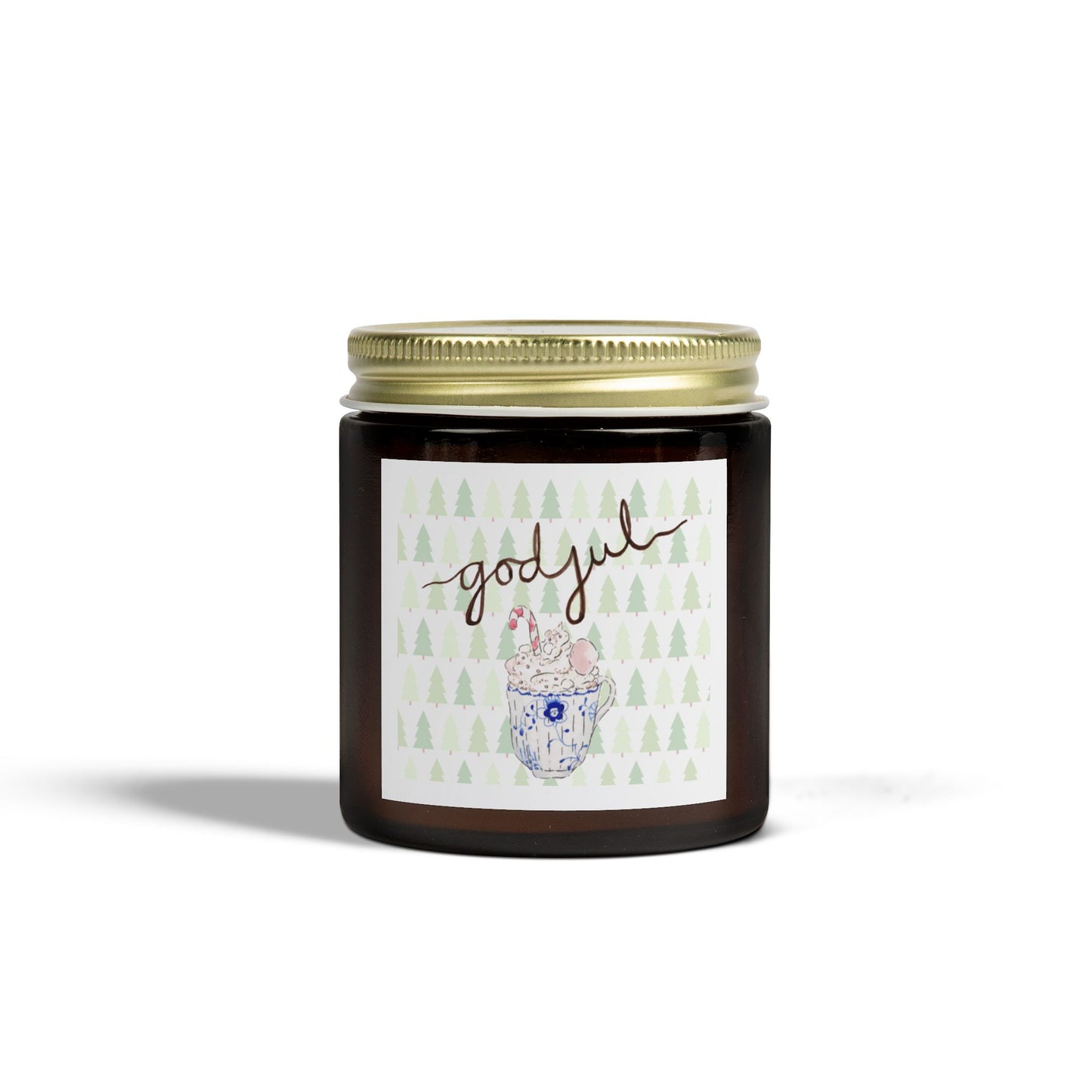 God Jul Royal Hot Chocolate Scented Candle, Coconut Apricot Wax (4oz)
