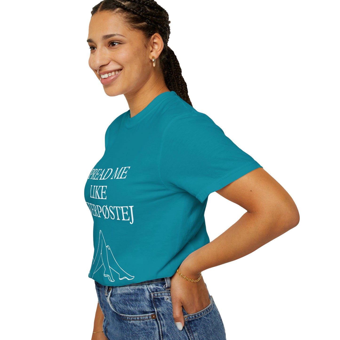 Spread Me Like Leverpøstej Unisex Garment-Dyed T-shirt
