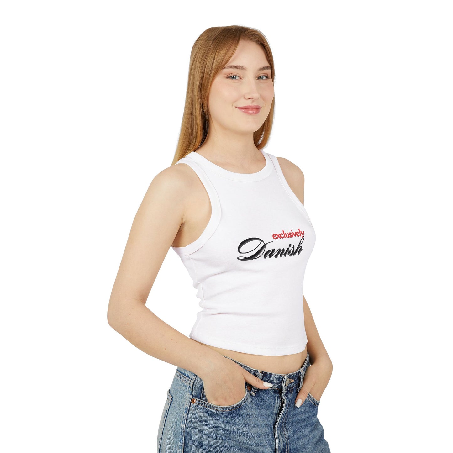 Exclusively Danish Micro Rib Racer Tank Top