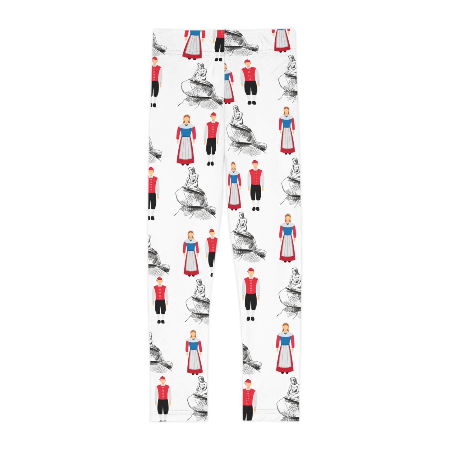 Kimballton, IA Folk Dancing - Kids Leggings (AOP)