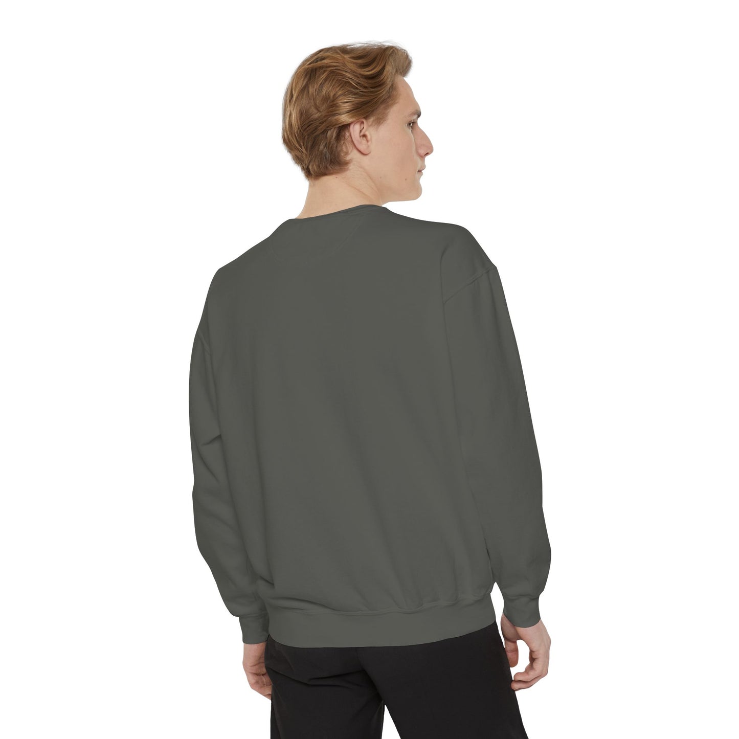 Embroidered Danish Flag - Unisex Garment-Dyed Sweatshirt