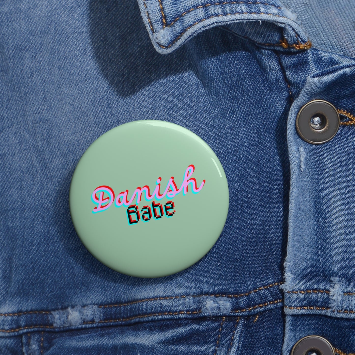 Pin Button - Danish Babe Design