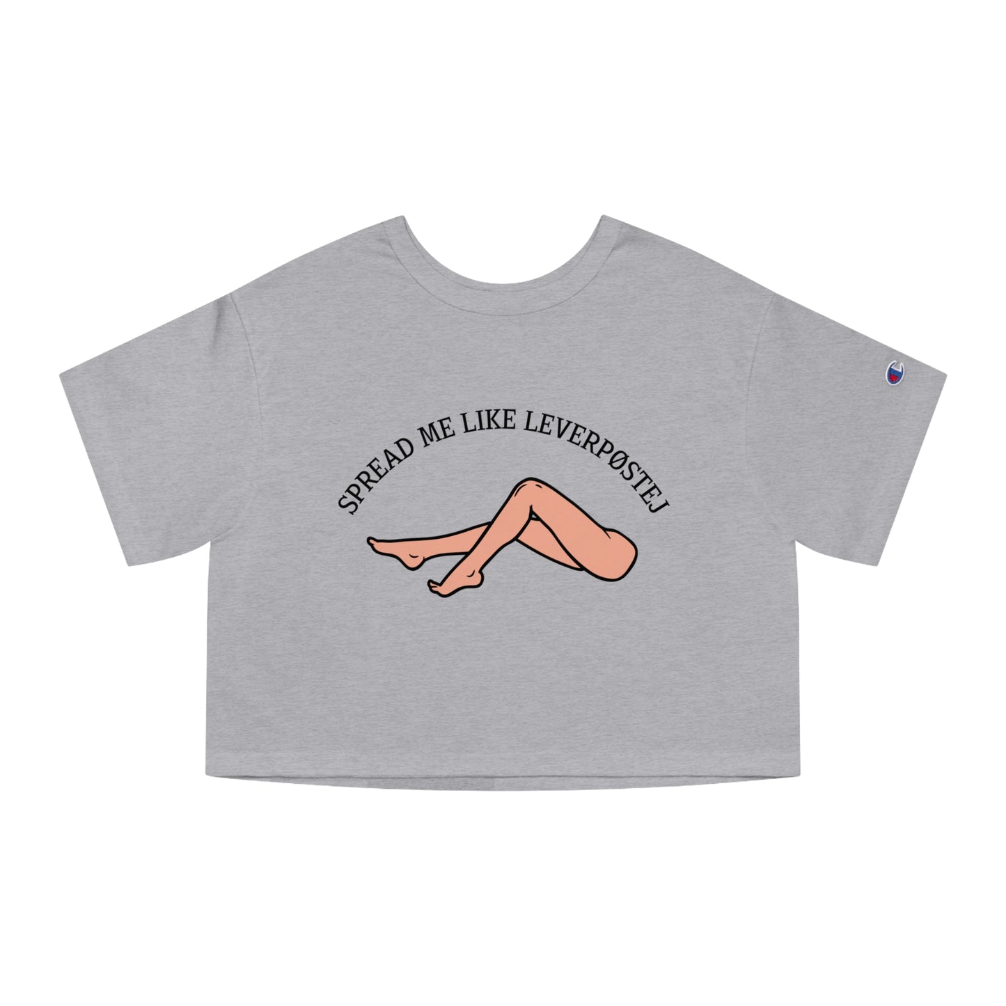 Spread Me Like Leverpøstej Champion Women's Heritage Cropped T-Shirt
