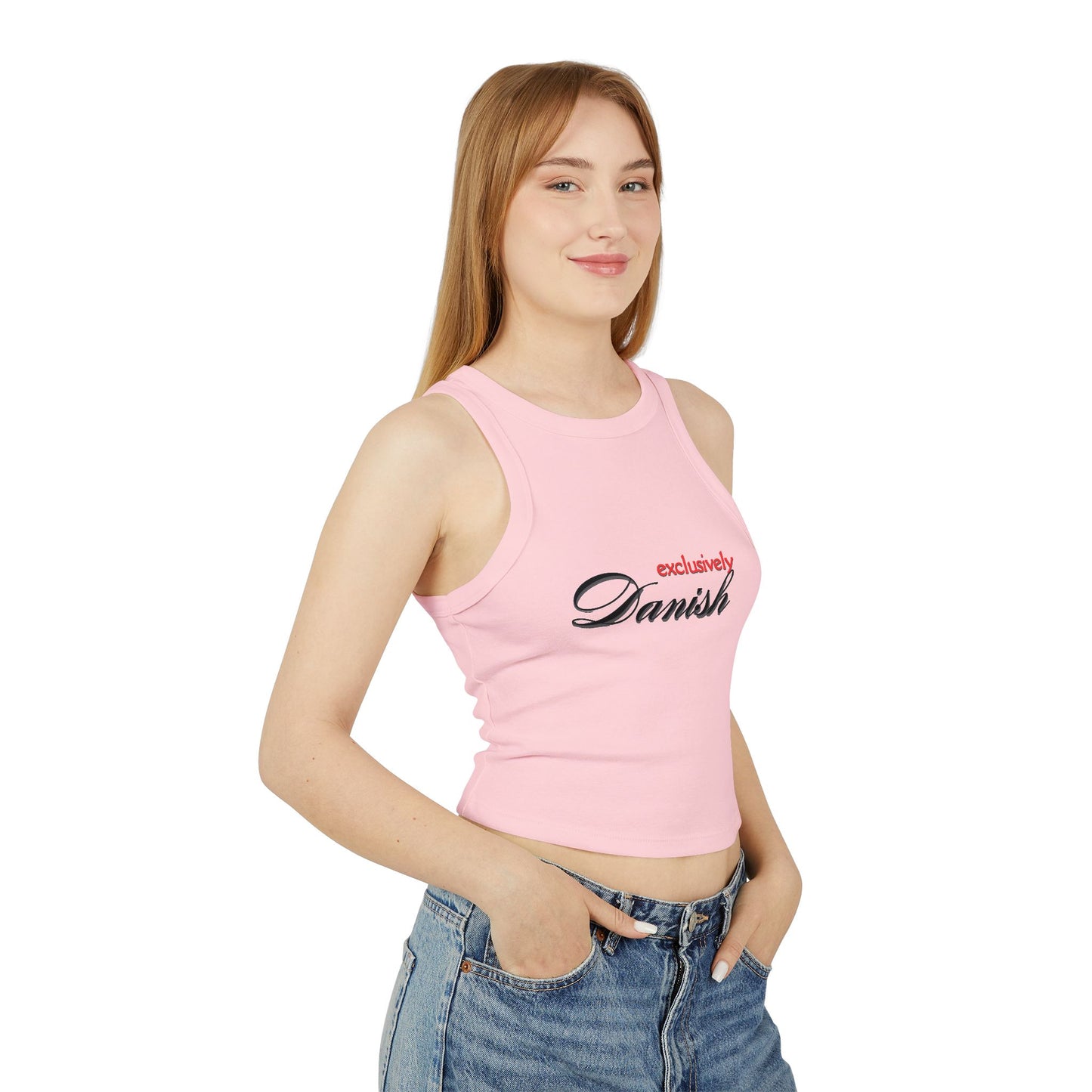 Exclusively Danish Micro Rib Racer Tank Top
