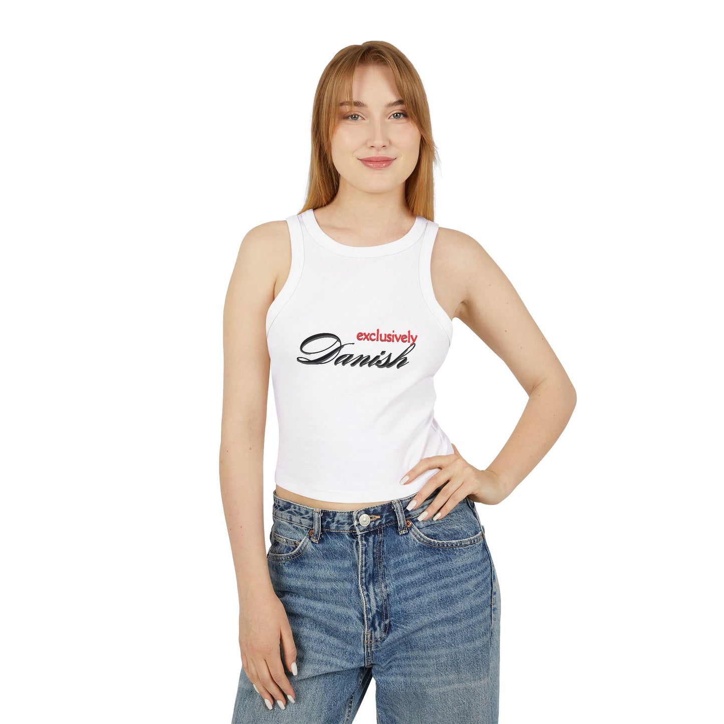 Exclusively Danish Micro Rib Racer Tank Top