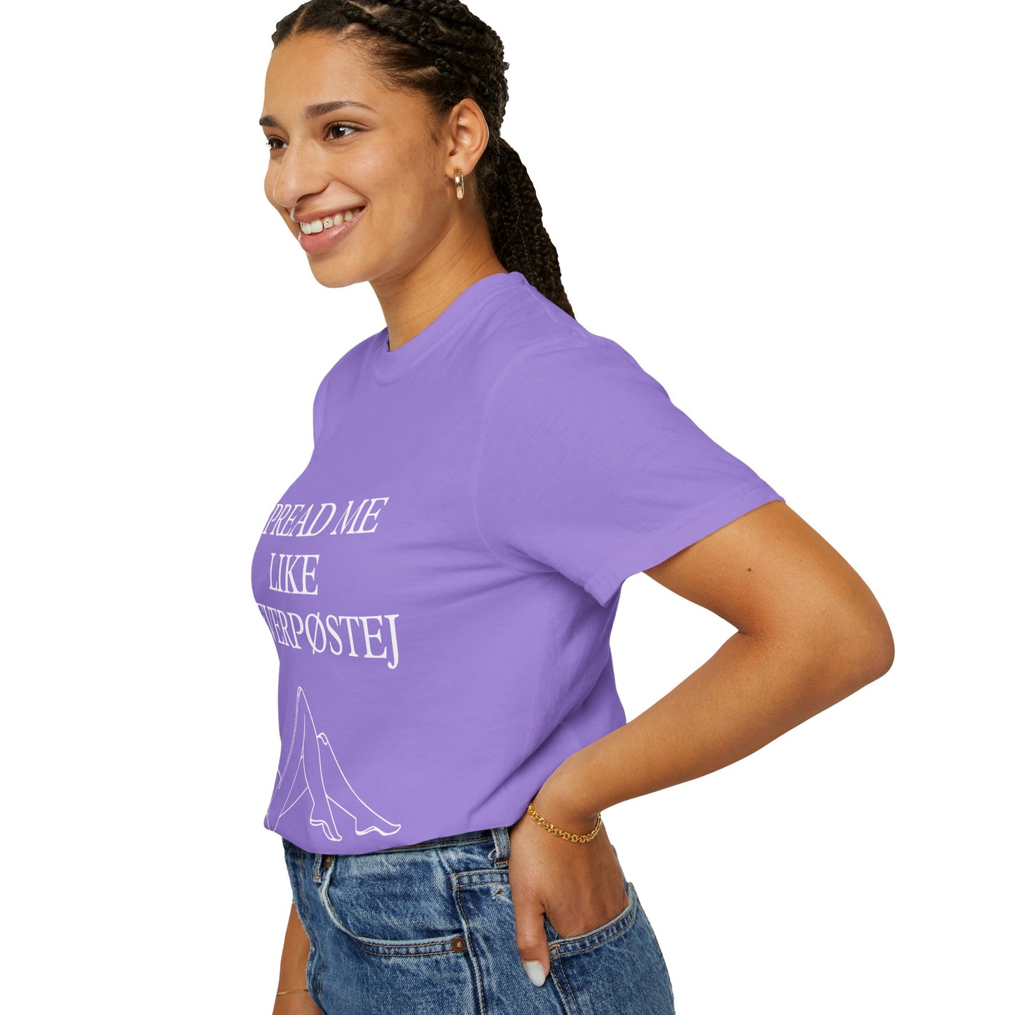 Spread Me Like Leverpøstej Unisex Garment-Dyed T-shirt