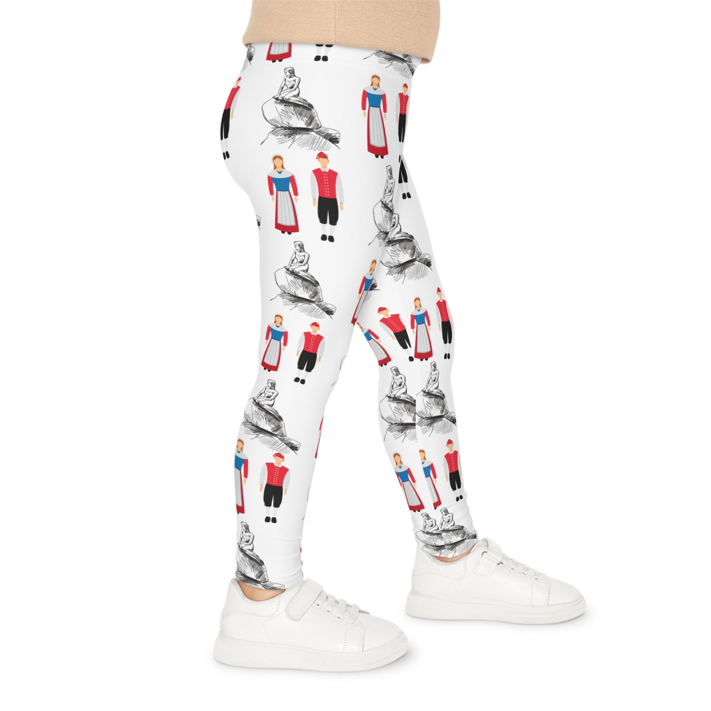 Kimballton, IA Folk Dancing - Kids Leggings (AOP)