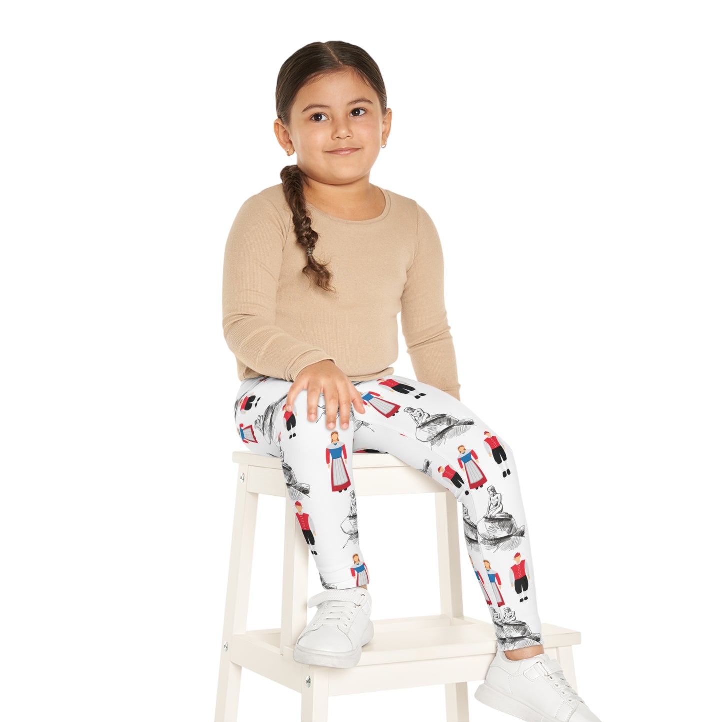 Kimballton, IA Folk Dancing - Kids Leggings (AOP)