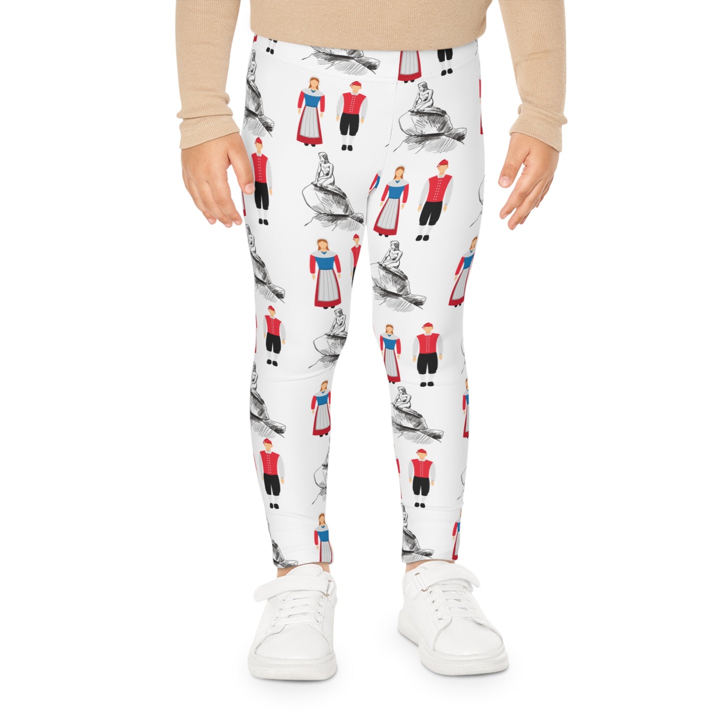 Kimballton, IA Folk Dancing - Kids Leggings (AOP)
