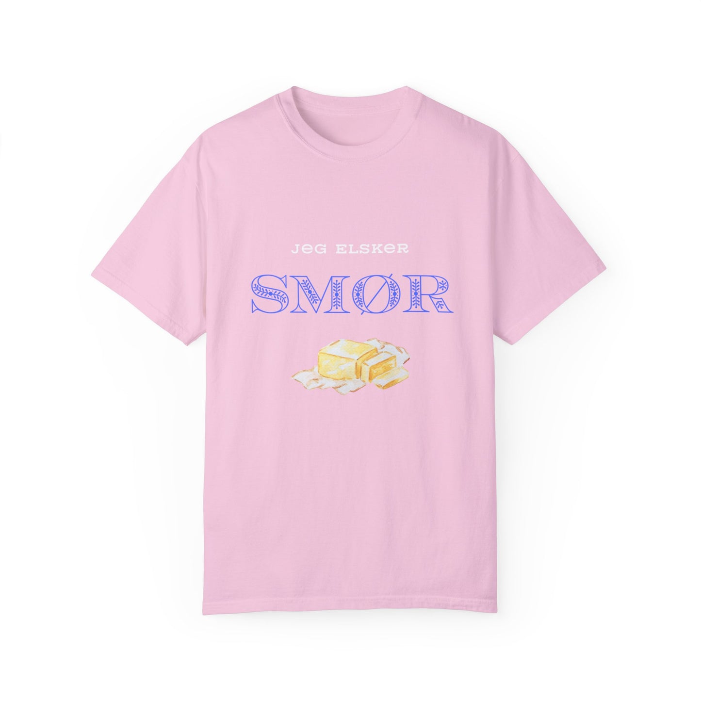 Jeg Elsker Smør Unisex Garment-Dyed T-shirt