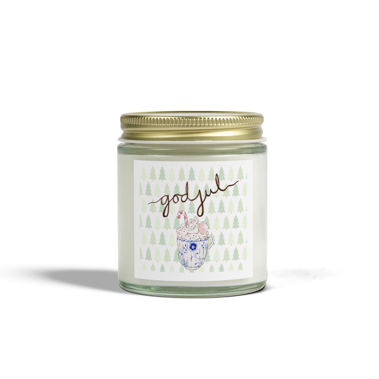 God Jul Royal Hot Chocolate Scented Candle, Coconut Apricot Wax (4oz)