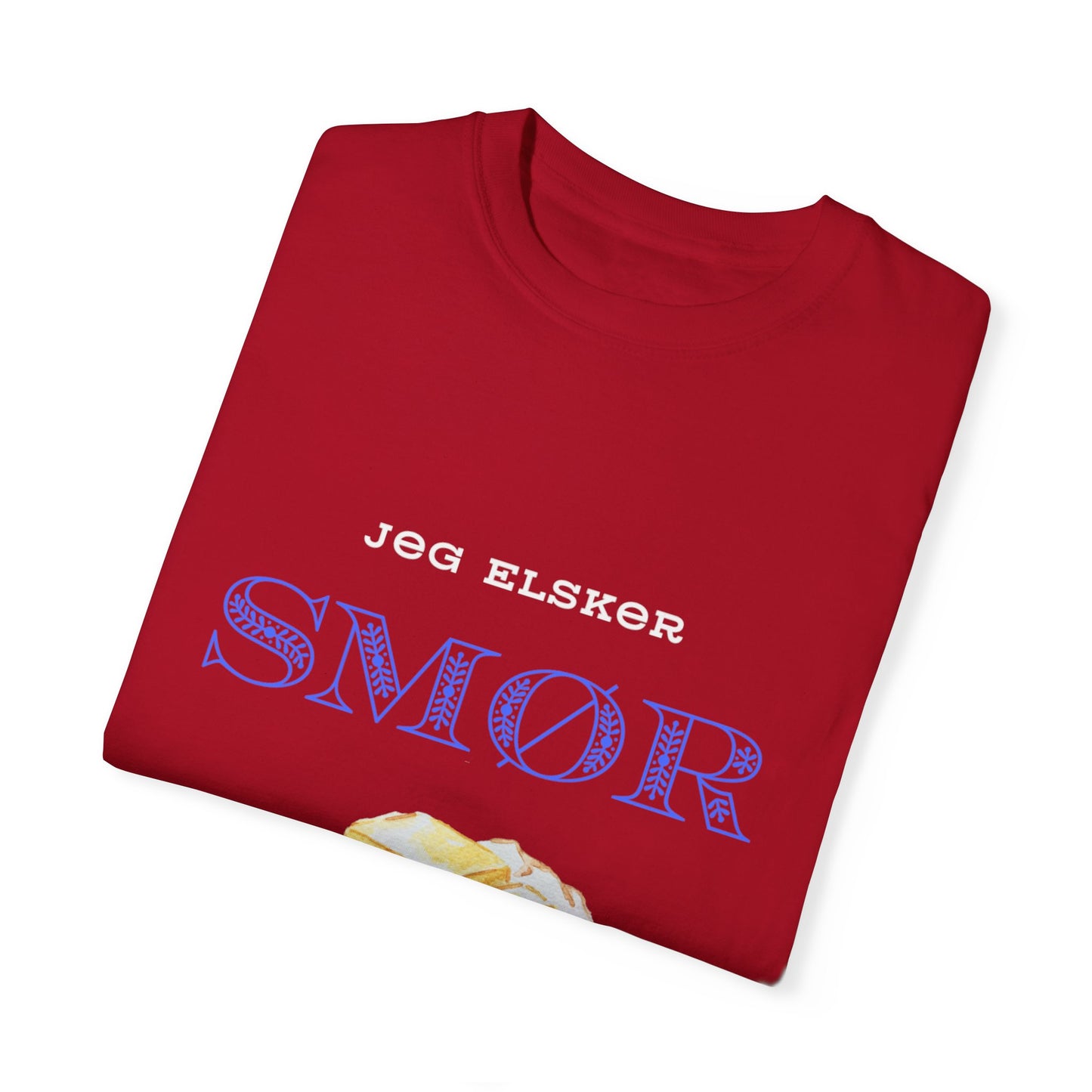 Jeg Elsker Smør Unisex Garment-Dyed T-shirt