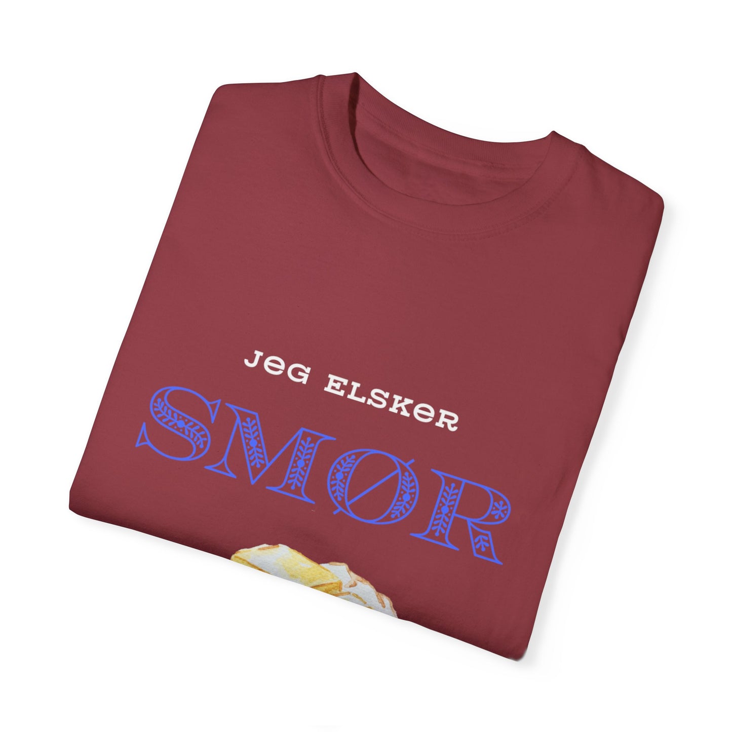 Jeg Elsker Smør Unisex Garment-Dyed T-shirt