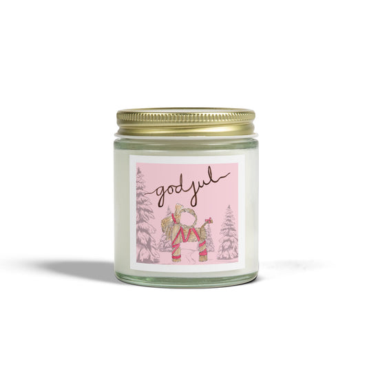 God Jul Buck Scented Candle, Coconut Apricot Wax (4oz)