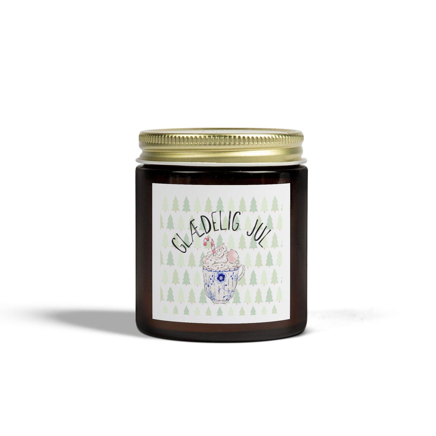 Glædelig Jul Royal Hot Chocolate - Scented Candle, Coconut Apricot Wax (4oz)